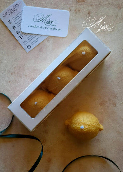 Caja de Velas Limón